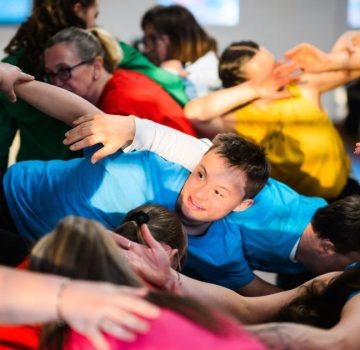 young dancers woven together